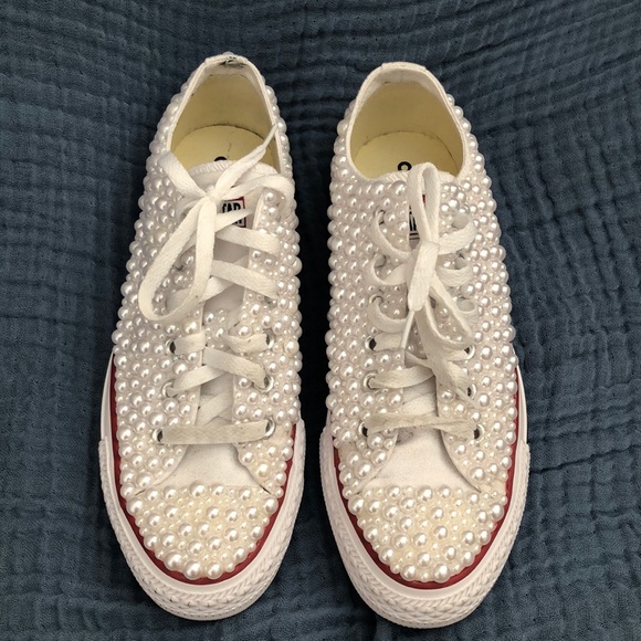 pearl sneakers for wedding